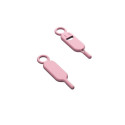 Key / needle for SIM card tray needle keychain pink