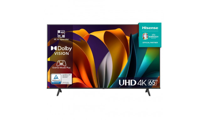 Hisense 65A6N TV 165,1 cm (65") 4K Ultra HD nutiteler Wi-Fi must 300 cd/m²