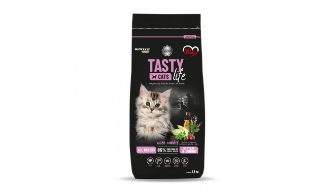 BIOFEED Tasty Cats Life Kitten Junior Rabbit - dry cat food - 1.5kg