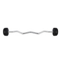 HMS GSL40 fixed barbell/grip rubberised broken 40kg