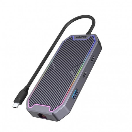 UNITEK uHUB S7+ juhtmega USB 3.2 Gen 2 (3.1 Gen 2) Type-C hall