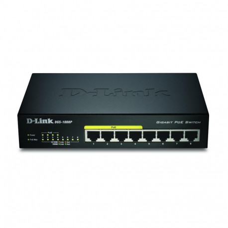 D-Link 8-portine gigabitine PoE haldamata lauaarvuti lüliti