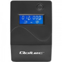 Qoltec Monolith uninterruptible power supply (UPS) Double-conversion (Online) 0.45 kVA 240 W 2 AC ou