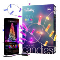 Twinkly Candies – 200 küünlakujulist RGB LED-lampi, läbipaistev juhe, USB-C