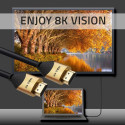 Qoltec 50356 HDMI v2.1 Kaabel Ultra kõrge kiirus 8K | 60Hz | 28AWG | KULD | 3m