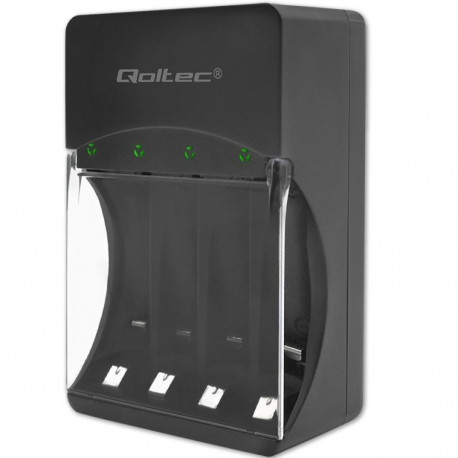 Qoltec akulaadija 50653 Ni-MH-tüüpi R03/AAA ja R6/AA jaoks