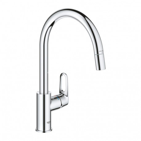 GROHE BauFlow ühe hoovaga köögisegisti kroomitud