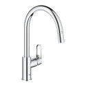 GROHE BauFlow ühe hoovaga köögisegisti kroomitud