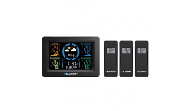 Weather station with 3 external sensors Blaupunkt WS40BK