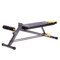 HMS Fitness LSR8311 Flat weight training bench Adjustable seat Home Black, Yellow