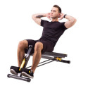 HMS Fitness LSR8311 Flat weight training bench Adjustable seat Home Black, Yellow