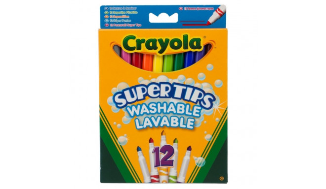 CRAYOLA 12 Izmazgājami flomasteri