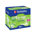 VERBATIM CD-RW 80 min. / 700MB 8x 10-pack jewelcase