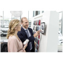 Durable -tablettiteline seinäkiinnityksellä, hopea