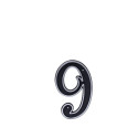 BLASTIC HOUSE NUMBER 9 150MM BLACK
