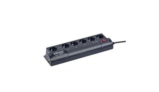 EnerGenie EG-PMS2 surge protector Black 6 AC outlet(s) 220 – 230