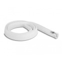 DeLOCK Braided Sleeve with zip fastener heat-resistant 1 m x 20 mm white