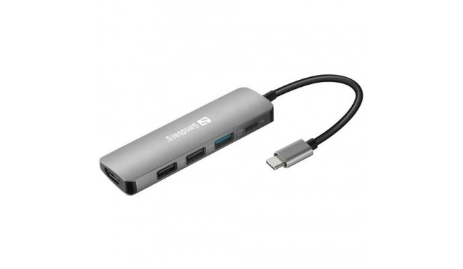 Sandberg USB-C Dock HDMI+3xUSB+PD 100W