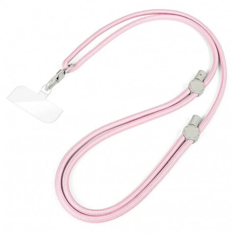 DUX DUCIS Plaz - cross-body phone strap - light pink