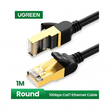 Kaabel F/FTP CAT7 2xRJ45 pistikutega, 1m, must NW107 UGREEN