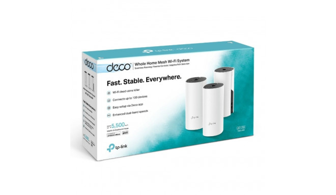TP-Link Deco M4 AC1200 Whole-Home Mesh Wi-Fi System MU-MIMO. 3-Pack