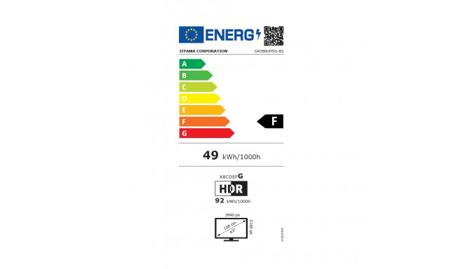 iiyama G-Master G4380UHSU-B1 Red Eagle monitor
