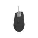 Logitech M500 Advanced Wired Mouse, USB Type-A, Optical, 4000 DPI, Black