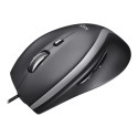Logitech M500 Advanced Wired Mouse, USB Type-A, Optical, 4000 DPI, Black