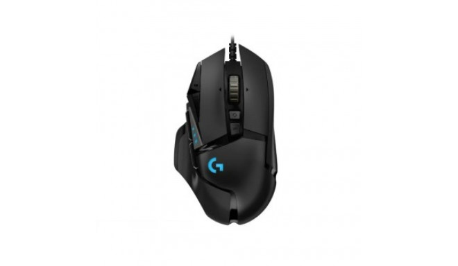 LOGITECH GAMING MOUSE G502 HERO CORDED BLACK