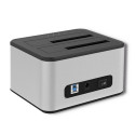 Qoltec 5316 2x HDD / SSD docking station | 2.5 "/3.5" SATA | USB 3.0 | Clonning