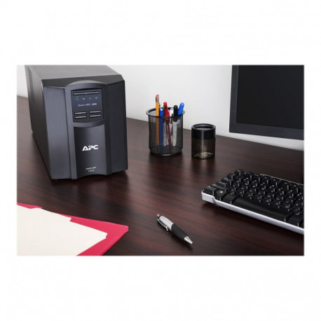APC Smart-UPS SMT1000IC UPS AC 220/230/240V 700Watt 1000VA RS-232 USB väljundpistikud 8 must koos AP