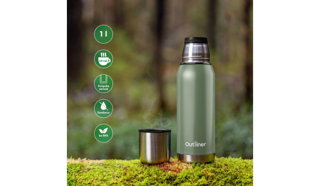 THERMOS FLASK OUTLINER YTS-ZW100 HAKI 1L