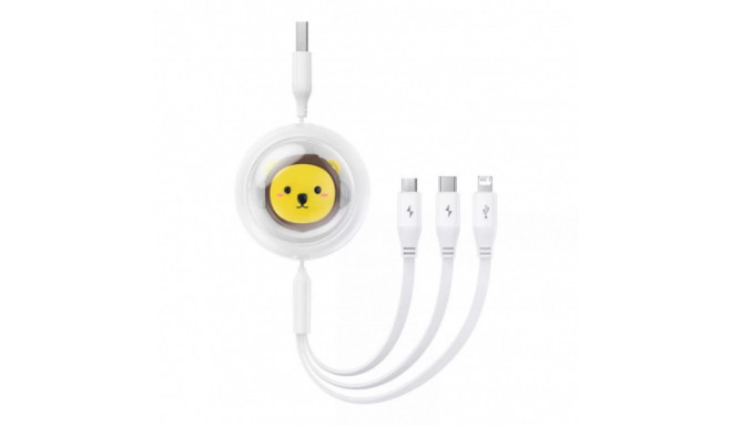 Baseus 3w1 Baseus USB uz USB-C, USB-M, Lightning