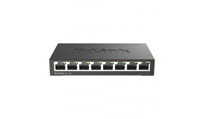 D-Link DGS-108 network switch Unmanaged L2 Gigabit Ethernet (10/100/1000) Black