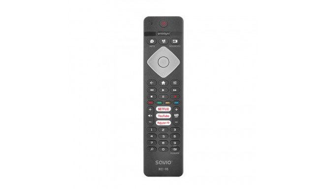 Savio RC-16 remote control IR Wireless TV, TV Tuner, TV set-top box Press buttons