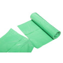 Worki na odpady 60 L, zielone z taśmą, 35 mic, 10 szt.