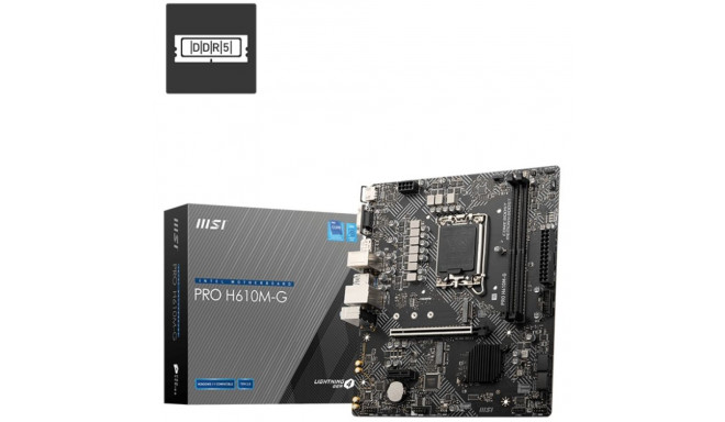 "1700 MSI PRO H610M-G DDR5"