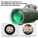 K&F Concept BaK-4 12x50 spotting scope - green