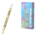 Double-ended text marker ERICH KRAUSE Visioline V-16 erasable pastel yellow