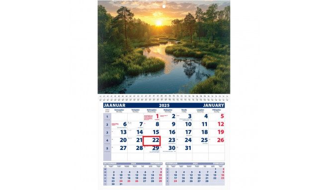 Wall calendar UNO, open size 297x425mm (PICTURE no. 13) 00320/40215