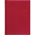 Book calendar WEEK A5, horizontal, hardcover, (DARK RED) 00030/40046