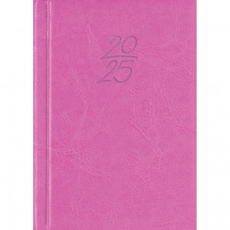 Book calendar Calendar notebook A6 DAY, synthetic leather (PURPLE PINK) 00029/41110