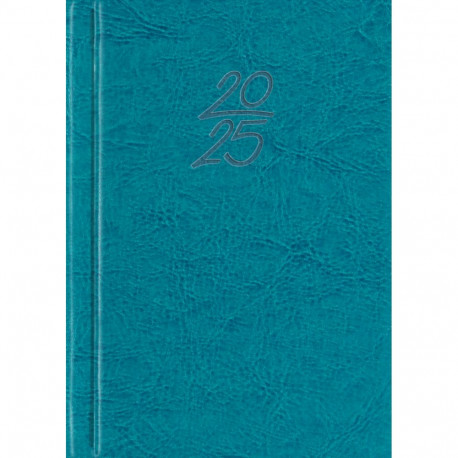 Book calendar Calendar notebook A6 DAY, artificial leather (TURQUOISE) 00029/40391