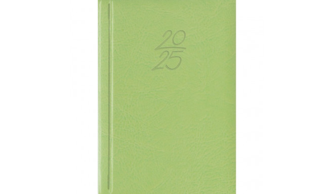 Book calendar Calendar notebook A6 DAY, synthetic leather (LIGHT GREEN) 00029/40247