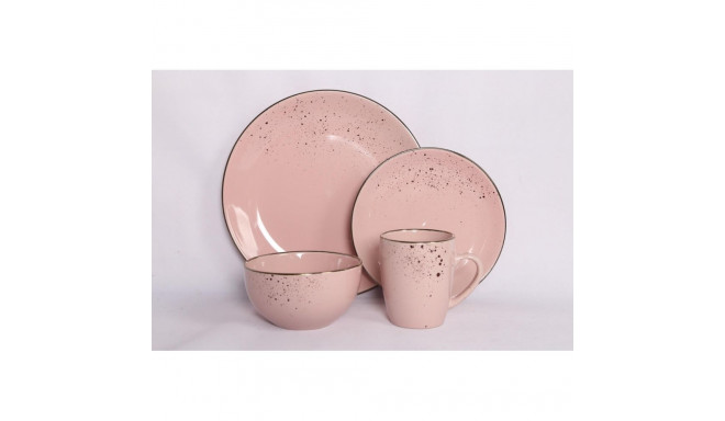 19.5CM SALAD PLATE WITH SPECKLE PINK