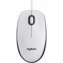 Logitech M100 computer mouse white
