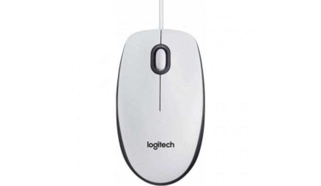 Logitech M100 computer mouse white