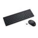 DELL KM555 keyboard Mouse included Universal RF Wireless + Bluetooth QWERTY Ukrainian Black