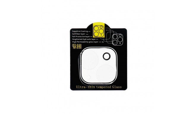 5D Full Glue Camera Tempered Glass - for iPhone 16 Pro Max Transparent