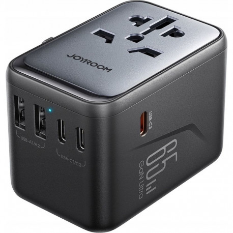 Joyroom Travel Adapter JR-TCW02 65W Universal EU / US / JP / AU / UK / CN - Black